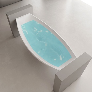 Petite taille <span class=keywords><strong>Mini</strong></span> <span class=keywords><strong>baignoire</strong></span> sur mesure pierre carrée autoportante acrylique pieds de griffe <span class=keywords><strong>baignoire</strong></span> ensemble de <span class=keywords><strong>douche</strong></span> - Product Image 4