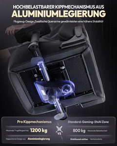 <span class=keywords><strong>Chaise</strong></span> de Gamer Pro 2026 – Fauteuil Inclinable <span class=keywords><strong>Ergonomique</strong></span> pour Gaming et <span class=keywords><strong>Bureau</strong></span>, avec Accoudoirs 4D et Support Lombaire – Noir - Product Image 3