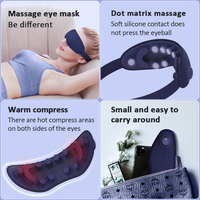 2024 haute fréquence tactile autres produits de massage Vibration chauffage masseur pour les yeux masque avec vibration, détendre et réduire la fatigue oculaire