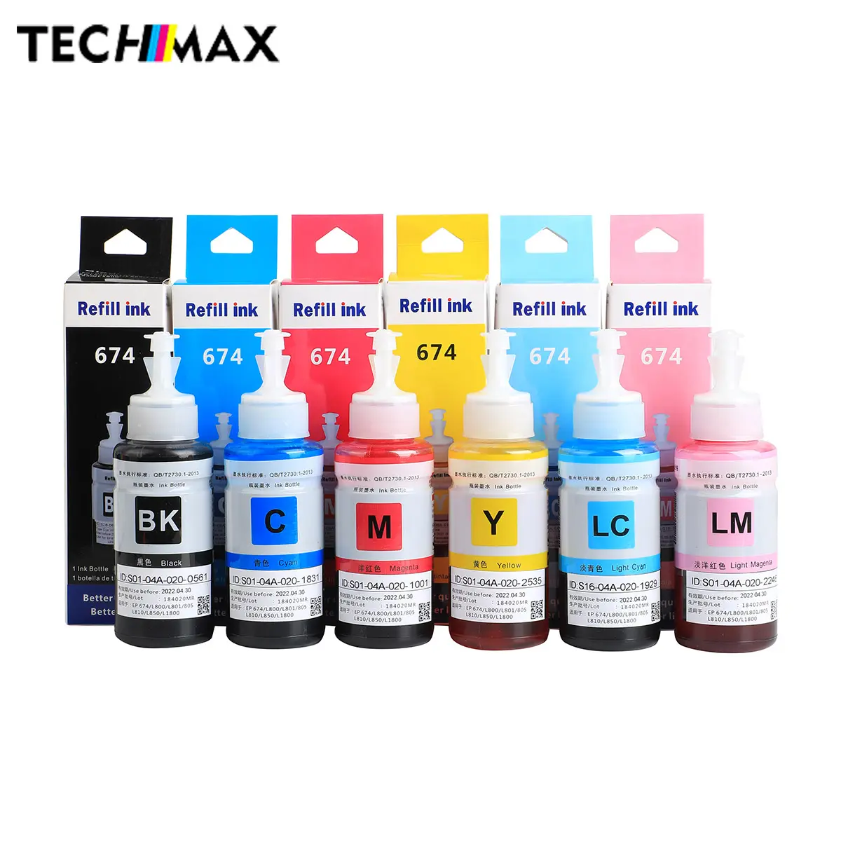 หมึกเติม70Ml L810 L800 L805 L1300 L801 L850 L1800สำหรับเครื่องพิมพ์ Epson L1800