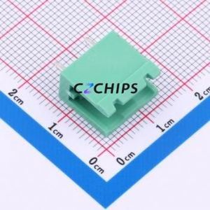 MX2EDGV-7.62-02P-GN01-Cu-A Plug-in Terminal Block Through hole,P=7.62mm Connector Board-to-Board / Socket Open 1x2P 7.62mm Green - Product Image 1