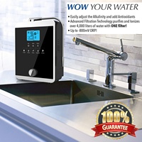 Filter Pitcher Ionizer Air Listrik & Manual untuk Membuat Air Alkali yang Bermanfaat untuk Penggunaan Rumah Tangga & Luar Ruangan