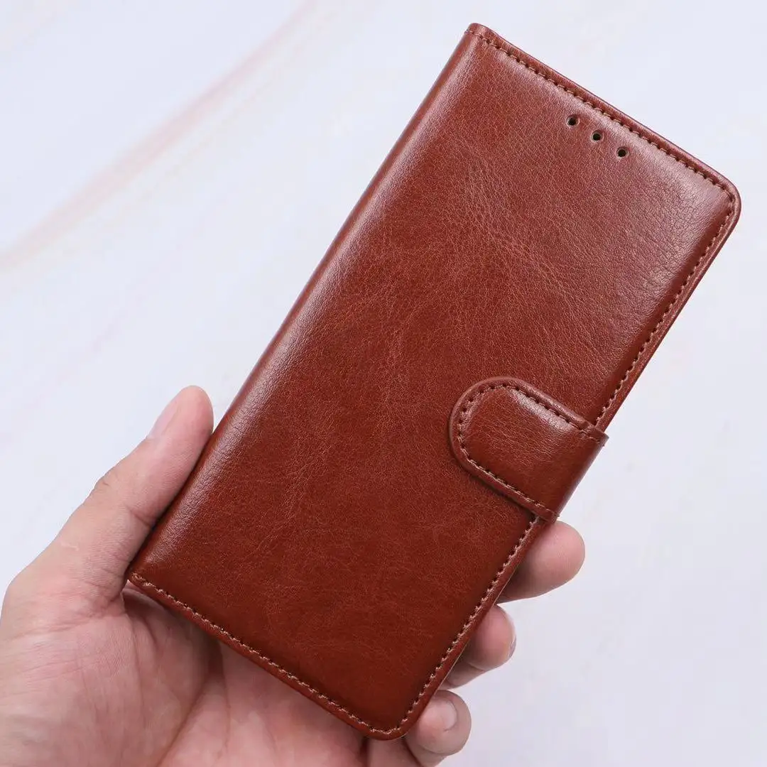 2021 Factory Hot Selling Vintage Luxury Wallet Case With Card Slot And Magnetic Clasp Flip Cover For IPhone