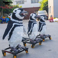 Amimatronic Modèle d'animal d'amusement Statue réaliste de pingouin grandeur nature