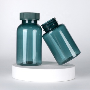 175ml 180ml Blue Black Ink Round PET Plastic Pill Bottles <b>Tablet</b> Jars Supplement <b>Container</b> - Product Image 3