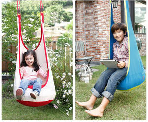<span class=keywords><strong>Hamaca</strong></span> de tela moderna para niños, columpio para exteriores, Patio, Picnic, silla colgante, asiento columpio para bebés y niños - Product Image 3