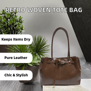 กระเป๋าโท้ทหนังผู้หญิงสุดหรู กันน้ำ ทอแบบพิเศษ ซับในโพลีเอสเตอร์ สายสะพายโซ่ ปิดซิปใต้แขน เหมาะสำหรับช้อปปิ้งและใช้ในชีวิตประจำวัน - Product Image 2