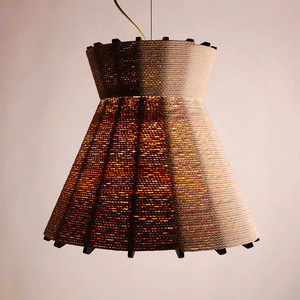 Lustre suspendu en forme d'axe de machine à coudre, diamètre 60 cm, LED, pour éclairage de bar et d'exposition - Product Image 1