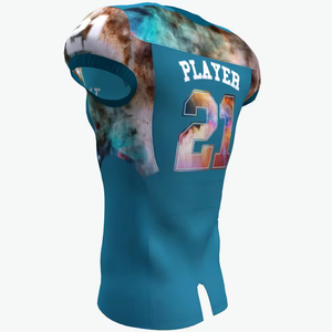 Jersey de Fútbol Americano Personalizado de Calidad Profesional a Precio de Fábrica, Diseño Personalizado, Malla Transpirable, Talla Grande, 100% Poliéster, Secado Rápido, Estampado - Product Image 6