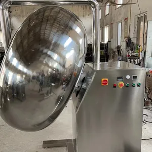Máquina de grageas de azúcar de goma de mascar con revestimiento de acero inoxidable serie BY