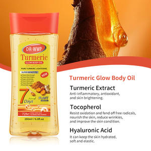 Aceite esencial de masaje corporal de Gel VC de 200ml, aceite Facial hidratante de cúrcuma de exportación transfronteriza para SPA - Product Image 4