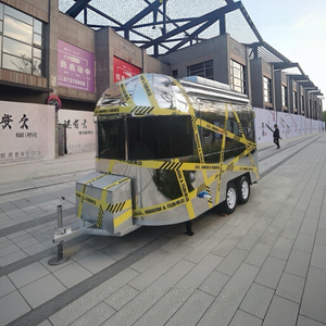 304 Stainless Steel Square Aluminum <b>Small</b> Food Trailer CE DOT Certified Snack & Ice Cream & Candy Cart for Fast Food USA Market - Product Image 5