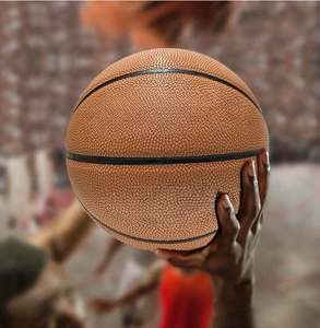 Ballon de basketball en cuir PU résistant à l'usure avec logo en caoutchouc imprimé sur mesure, tailles 3, 4, 5, 7, pour l'entraînement des étudiants, vente en gros - Product Image 3