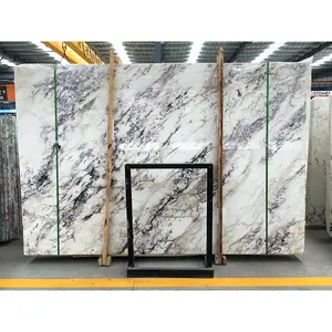 Goldtop OEM/ODM Marmol Pedra De Luxo China Viola Branco Mármore Roxo Veia Lajes Preço Para Os EUA Mercado