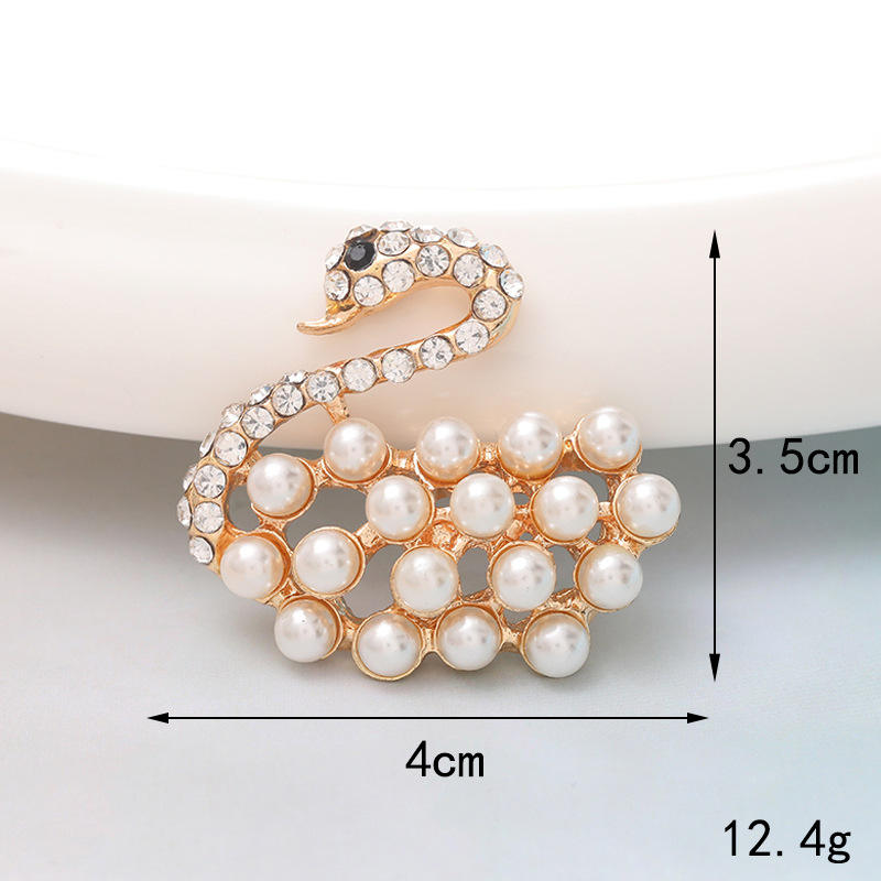 D1107 perle cygne or