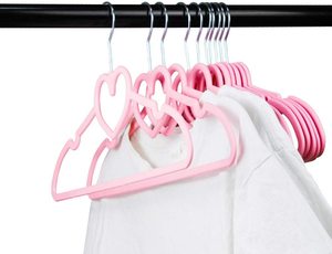Cintres en plastique pour vêtements d'enfants, bébés et tout-petits – Organisateur de manteaux et chemises, rangement gain de place pour la garde-robe, usage quotidien - Product Image 5