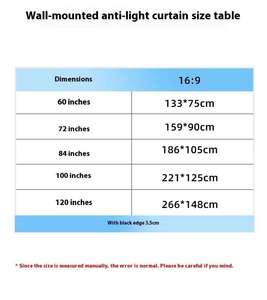 Écran de projection extérieur ultra large de 80 pouces, support trépied 16:9, portable, léger, gain 1.2, installation facile, cinéma maison - Product Image 5