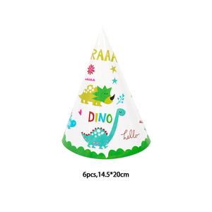 Ensemble de fête d'<span class=keywords><strong>anniversaire</strong></span> sur le thème des dinosaures, serviettes en papier, gobelets en papier, assiettes en papier, couteau, fourchette, cuillère, kit de décoration, vaisselle - Product Image 4
