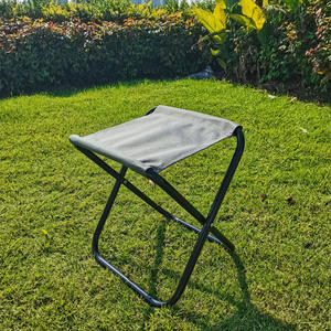 Xách tay Trọng lượng nhẹ ngoài trời cắm trại dã ngoại câu cá nướng du lịch du lịch Ghế Ghế thép gấp phân với túi lưu trữ - Product Image 5