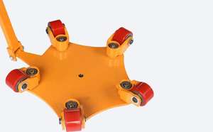 जिन यांग हू क्रंप चलती स्केट 360 डिग्री घूर्णन कार्गो ट्रॉली सार्वभौमिक टैंक वाहक - Product Image 5