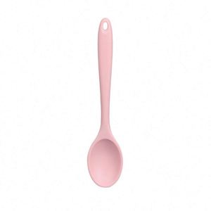 Cuchara Coladora de Silicona de Grado Alimenticio Integrada, Utensilio de Cocina Transfronterizo para Mezclar Ensaladas y Cocinar - Product Image 4