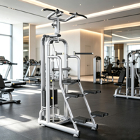Station de musculation professionnelle à charges sélectionnables pour dips et tractions assistées, machine de haute qualité pour exercices des membres supérieurs