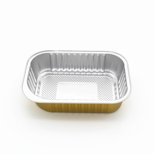 C450 Smoothwall Cooking Frozen Barbacoa Contenedor <span class=keywords><strong>de</strong></span> comida para llevar Uso en fiestas 450mL Papel <span class=keywords><strong>de</strong></span> aluminio Pastel Mini moldes para pan con tapas - Product Image 3