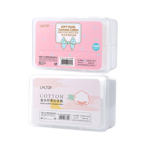 LMLTOP Tampons de coton 1000 pièces en boîte, en tissu non tissé monocouche, respectueux de la peau, pour démaquillage, usage général CXT001 - Product Image 2