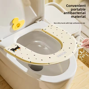Alfombrilla Adhesiva de Silicona Universal para Inodoro, Impermeable, Lavable, Cojín Grande para Baño, Adhesivo para el Hogar - Product Image 3
