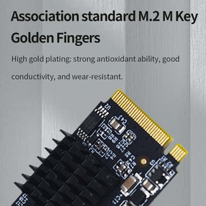 Carte d'extension d'interface TISHRIC M.2 PCIe vers <span class=keywords><strong>USB3</strong></span> Type-E & C 19/20P avec contrôleur principal UPD720201 M.2 MKey pour ordinateur - Product Image 2