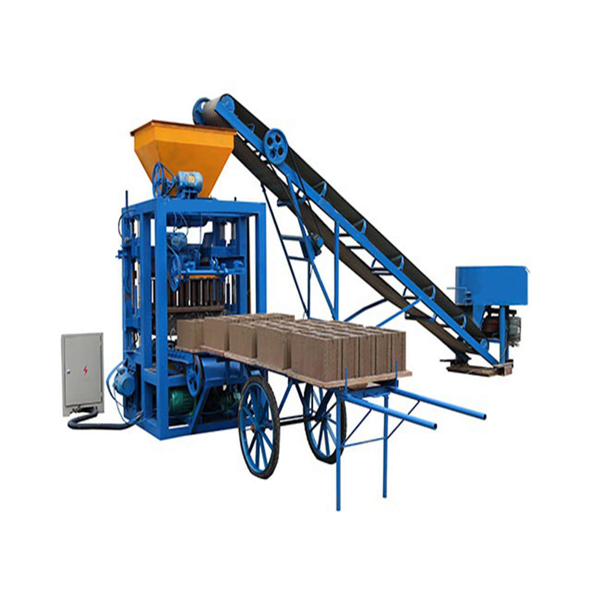 Máquina de fabricación de bloques de QT4-24, maquinaria de ladrillo a precio de kenoya