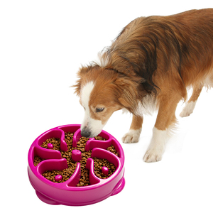 Cuenco para perros de plástico multicolor con diseño de flor en espiral para uso en camping y cocina - Product Image 3