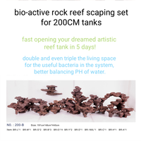 Aquarium de bureau moderne de 200 cm avec filtre à roches bio-actives, fonction de roche vivante améliorée, pour la création de récifs, salon, cuisine