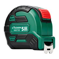 Mètre Ruban Portable en Acier et Plastique 5m de Longueur 25mm, Fourniture d'Usine, Logo Personnalisé, Système Magnétique, Mesure de Distance
