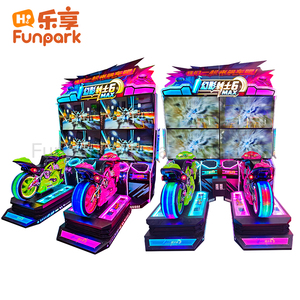 Máquina de juego de simulador de conducción de carreras que funciona con monedas de venta directa de fábrica <span class=keywords><strong>Funpark</strong></span> para uso de doble jugador Centros de juegos Video Arcades - Product Image 1