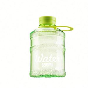 Creative Trendy Mini Bucket Cup Stylish Student <b>Plastic</b> Reusable Food Safe Water Bottle Lid Large Capacity Portable For Men - Product Image 6