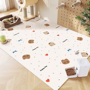Happy Dog Pet <b>Mat</b> Rectangle PVC Waterproof Non Slip Washable Floor <b>Mat</b> For Dogs <b>Cats</b> - Product Image 3