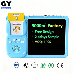 Dispositivo de Educación Temprana 2 <span class=keywords><strong>en</strong></span> 1, Tableta de Escritura LCD de Plástico, Tarjetas de Memoria Interactivas con Voz, 224 <span class=keywords><strong>Palabras</strong></span>, Juguete Educativo Bilingüe, Pizarra y Tarjeta de Escritura - Product Image 1