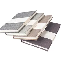OEM de fábrica Venta caliente de alta calidad de tela de lino cubierta dura diario cuaderno planificador de impresión