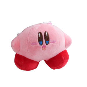 High Quality Kirby Light Keychain Plush Soft 3D Shape Anime Design Cartoon Figure Stuffed Pendant Cute PP Cotton UV Printed 13cm