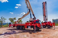 Bomba de Concreto SYG5450THB 560C-10 de 56 m con Chasis Estable de Desarrollo Propio