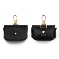 Étui de rangement compact de luxe en cuir PU pour bagues, sac de rangement élégant pour bijoux avec design portable