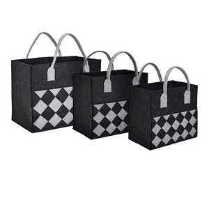 Bolsa de Mano Grande Personalizada al por Mayor con Logotipo, Bolsa de Compras Informal de Gran Capacidad, Bolsa de Fieltro Resistente para Comestibles con Asas - Product Image 4