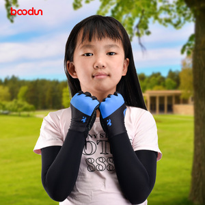 Manches de protection solaire d'extérieur pour enfants et filles, en Spandex et Polyester, UPF 50, avec trous pour les pouces, design une pièce - Product Image 3