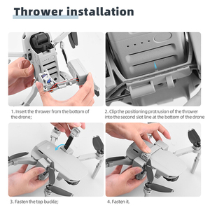 Airdrop sistemi için DJI MINI <span class=keywords><strong>2</strong></span>/Mini SE/Mini 1 balıkçılık Bait alyans teslim hayat kurtarma hediye teslim Thrower aksesuar - Product Image 5