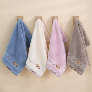 Serviette en pur coton pour enfants, 50x25cm, imprimé dessin animé, serviette douce pour le visage, pour enfants, utilisation à la maison et à la maternelle - Product Image 4