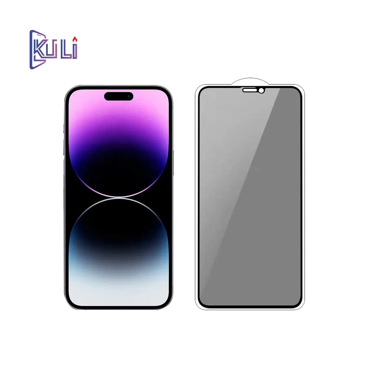 KULI Anti-peeping flim Privacy Screen Protector for iphone 13 13mini 13pro 13promax 9H Tempered Glass Phone 2.5D Full Coverage