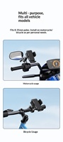 Support de téléphone portable antichoc pour tableau de bord de voiture, en ABS, avec poignée flexible et fixation par clip pour la navigation