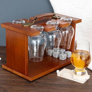 Estante de Madera para Vasos de Whisky <span class=keywords><strong>Glencairn</strong></span>, Juego de 6, Soporte de Secado y Almacenamiento - Product Image 4