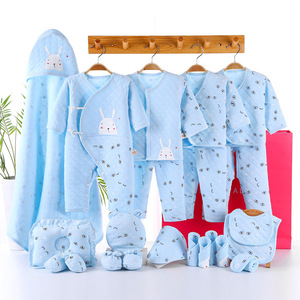 Otoño e invierno engrosado recién nacido mes completo bebé reunión regalo recién nacido caja de regalo conjunto algodón Bebé Ropa bolsa de regalo - Product Image 2